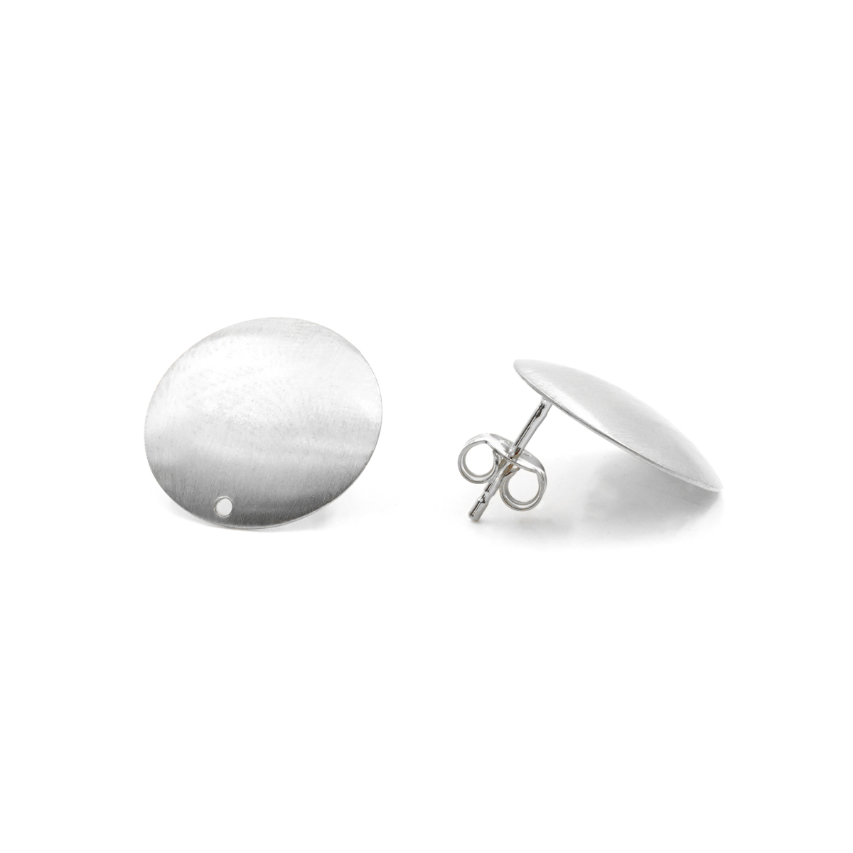 Orecchini argento coppetta 17mm – Rodiato