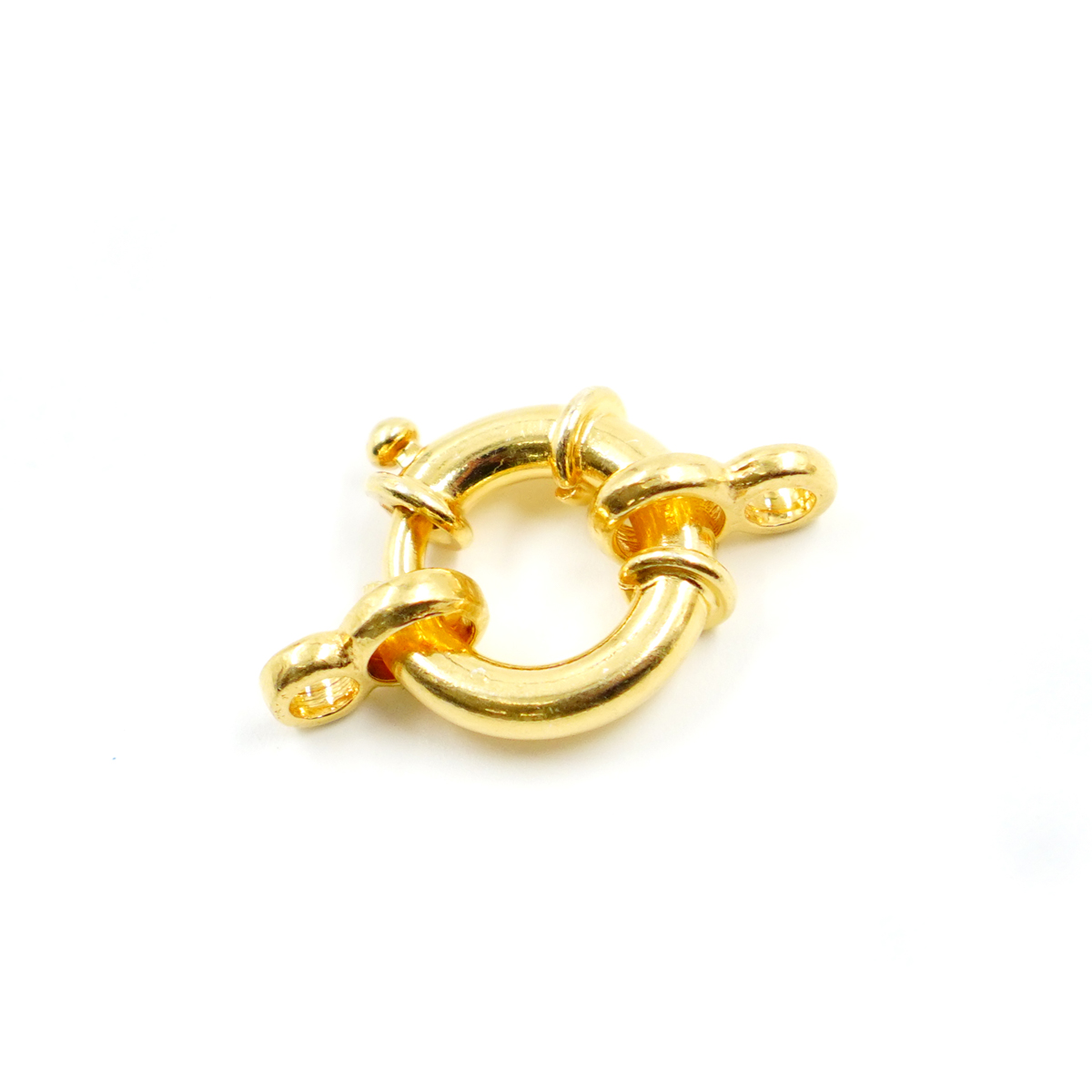 Argento 925 chiusura 14mm con ottino – Dorato