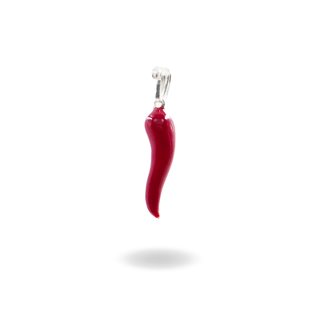 Sterling Silver lucky horn pendant – Enamelled