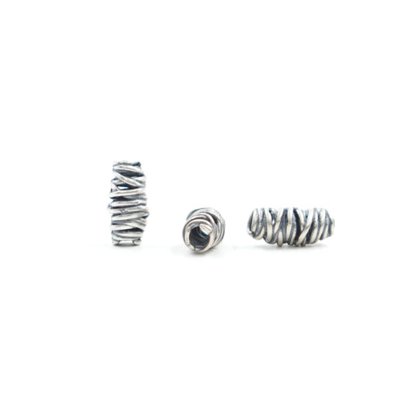 Sterling Silver spacer cylinder shape size 5x12mm