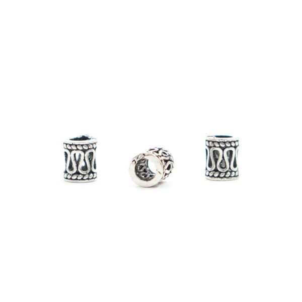 Sterling Silver spacer drum shape size 5x6mm