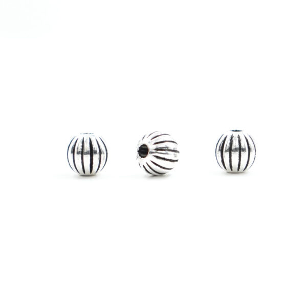 Sterling Silver spacer round shape size 6mm