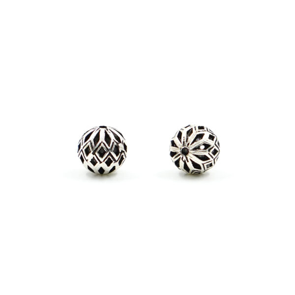 Silver 925 spacer elements round beads size 8mm