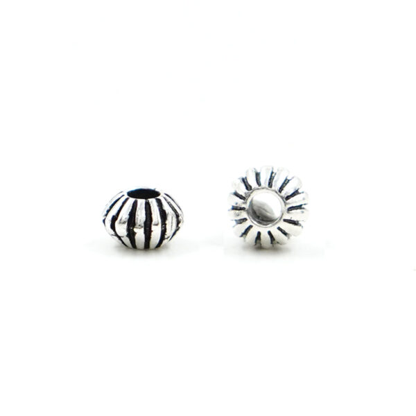 Sterling silver spacer element washer shape size 6mm