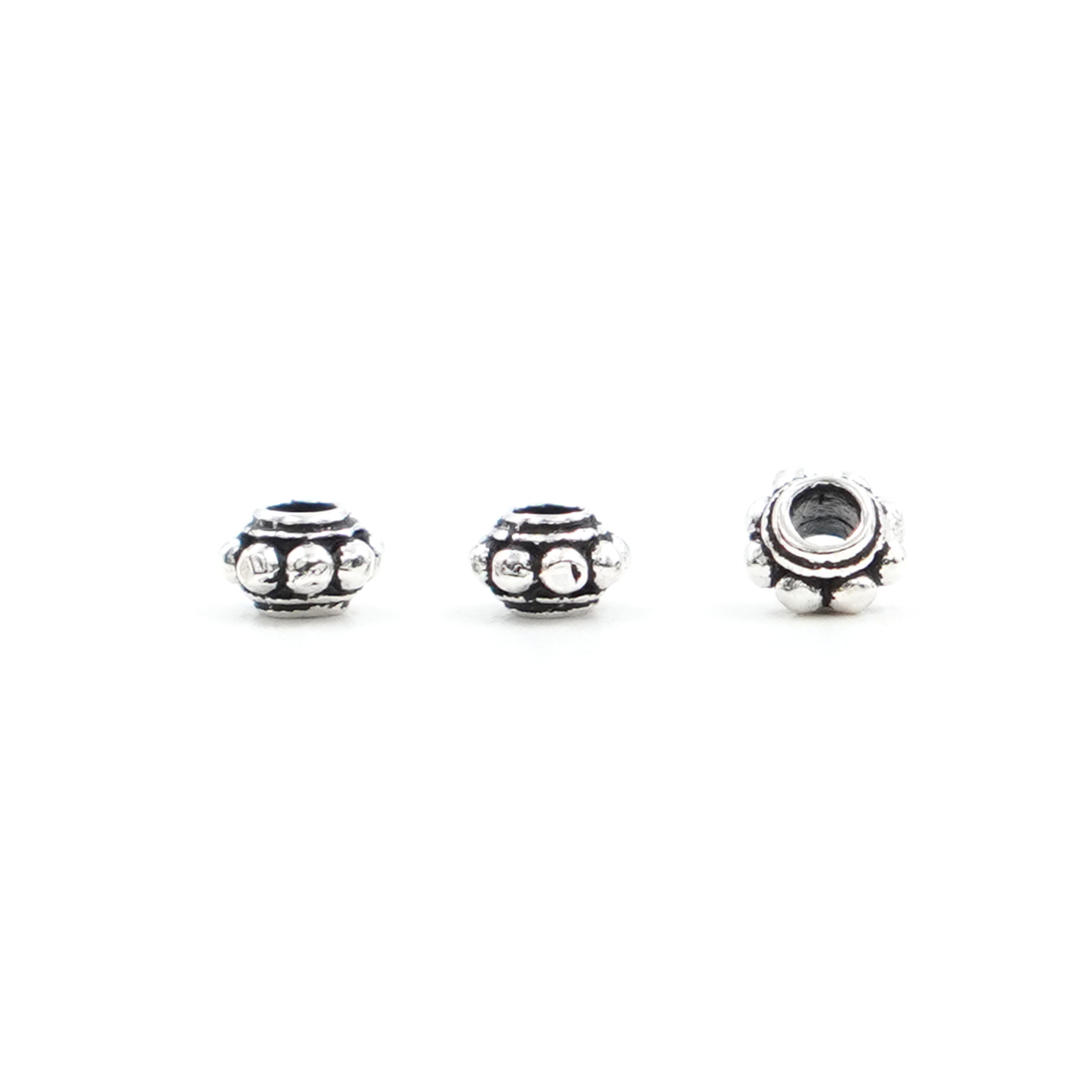 Argento 925‰ distanziatori rondelle 4x3mm