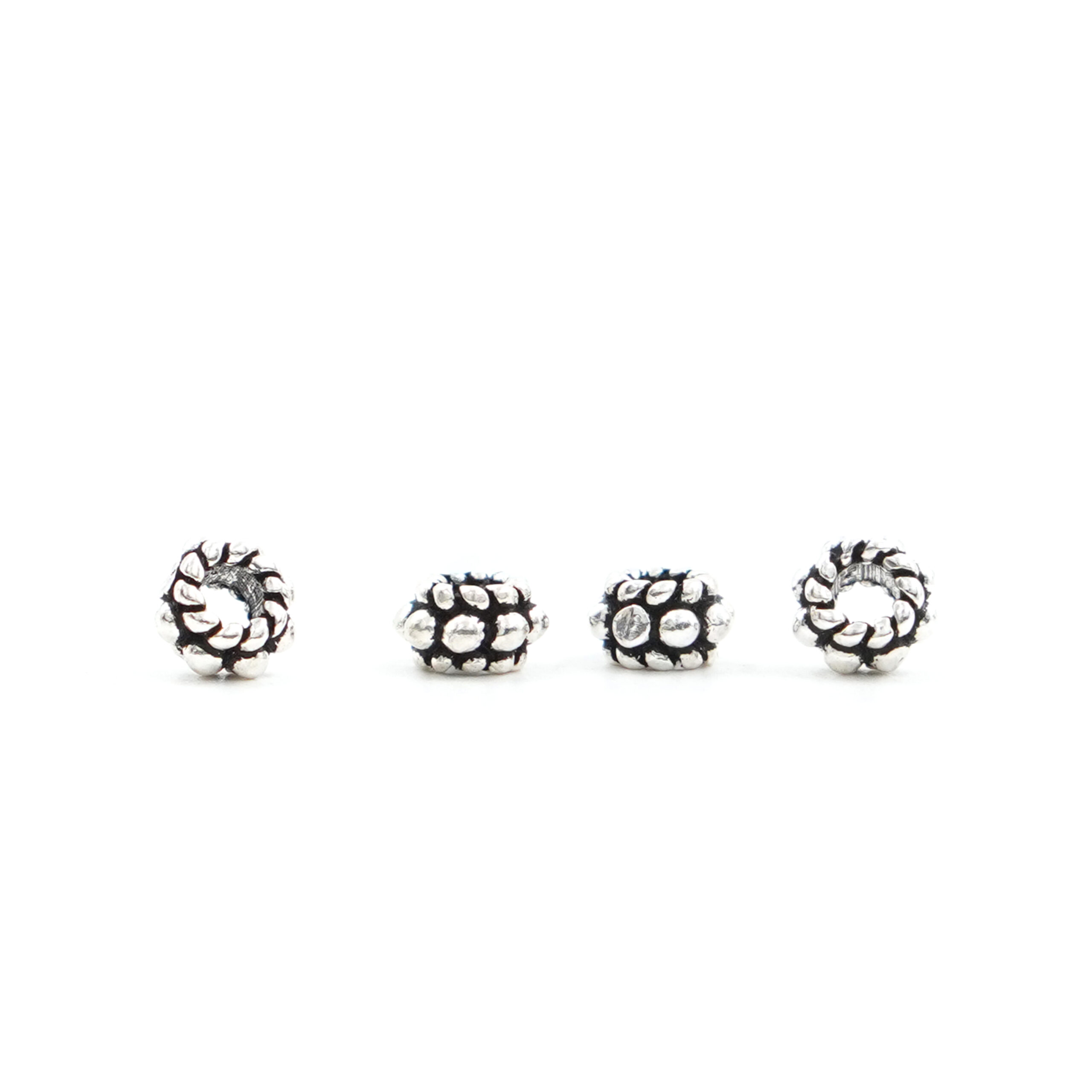 Sterling silver spacer element washer shape size 5x3mm