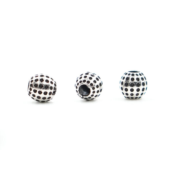 Sterling silver spacer barrel shape size 7x7mm