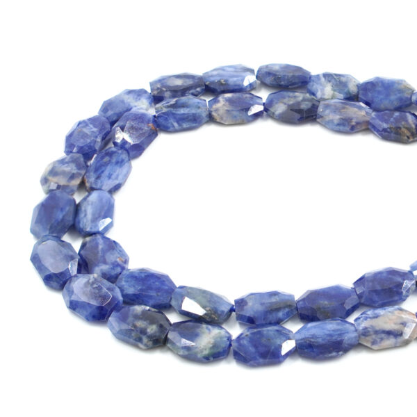 Sodalite faceted octagonal shape size ~16x12mm