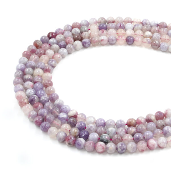 Tourmaline strands round shape size 6mm