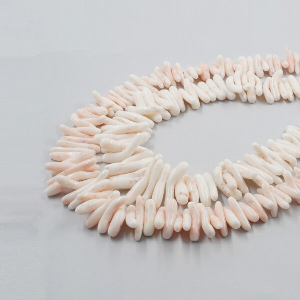 Light Pink coral strands cupolini shape – Second Quality