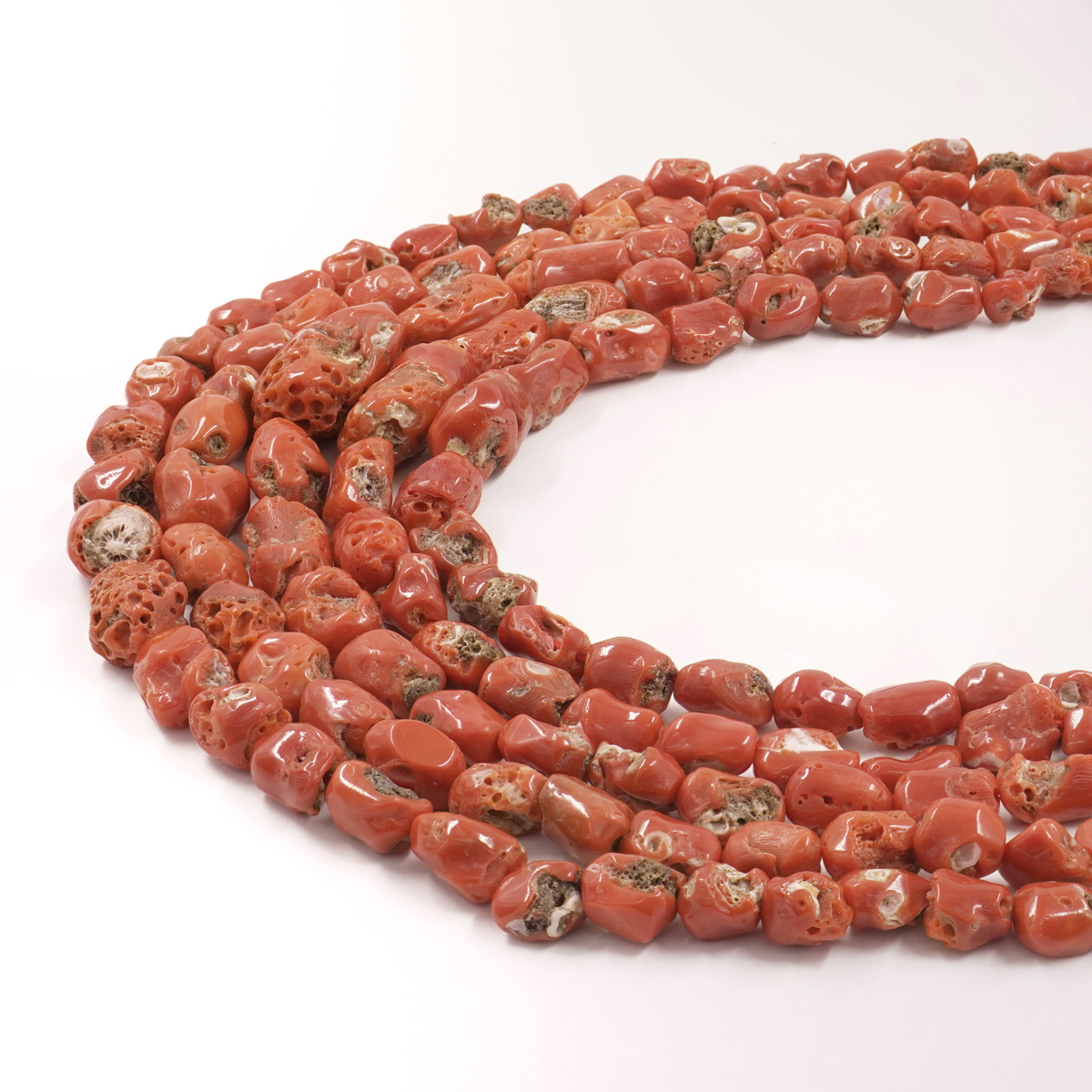 Mediterranean coral strands gradation tumbles shape - Image 2