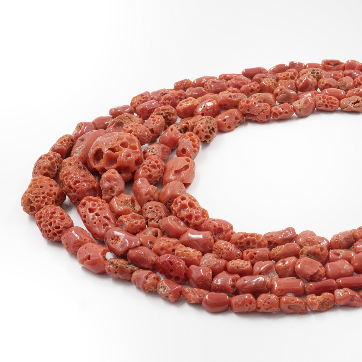 Mediterranean coral strands raw gradation tumbles shape – Second Quality - Image 2
