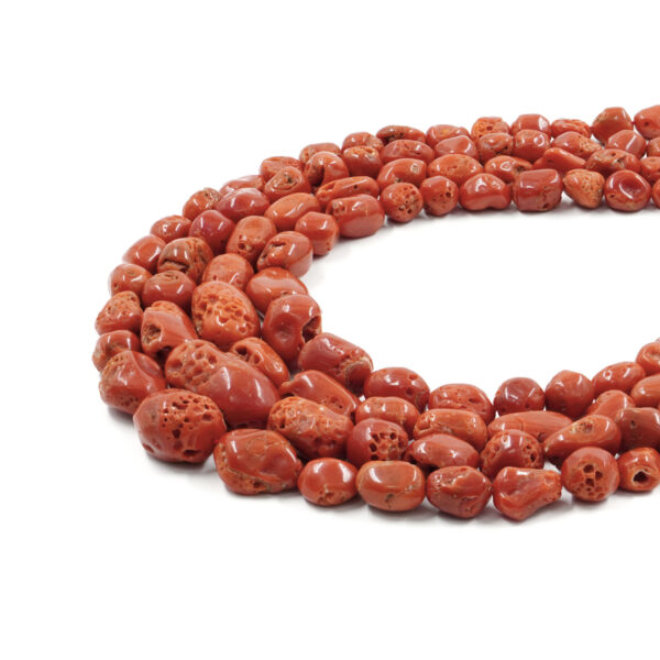 Mediterranean coral strands gradation tumbles shape