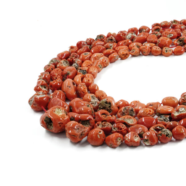 Mediterranean coral strands gradation tumbles shape