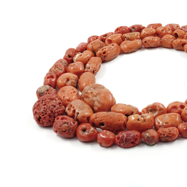 Mediterranean coral strands gradation tumbles shape