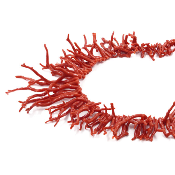 Mediterranean coral strands branch shape ~120,00gr – Extra Dark Color