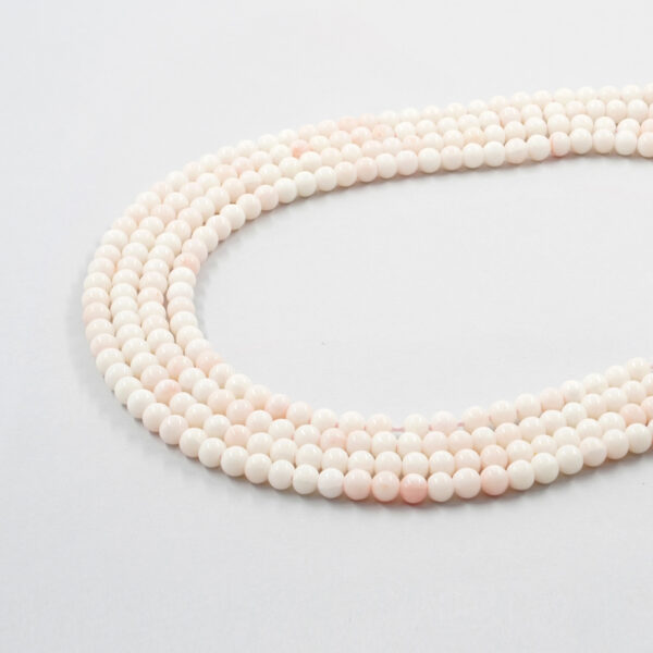 Pink Coral strands round shape from 4,50mm-6,50mm