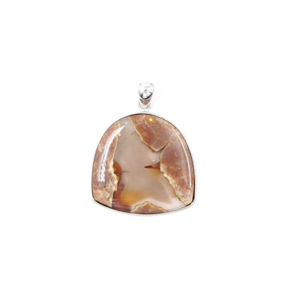 Sterling Silver Pendant with free form jasper