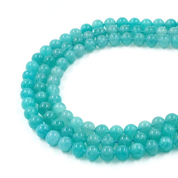 Amazonite strands round shape size 8mm to 10mm – AAA Quality