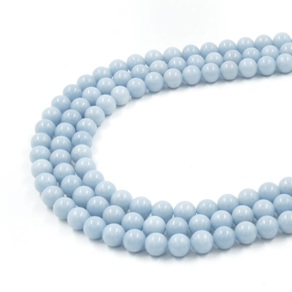 Angelite strands round shape size 4mm to 10mm