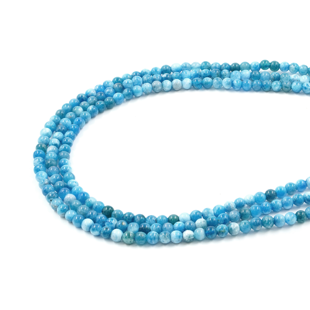 Apatite strands round shape size 4mm