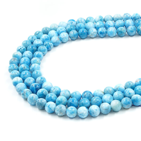 Apatite strands round shape size 10mm – Light Color