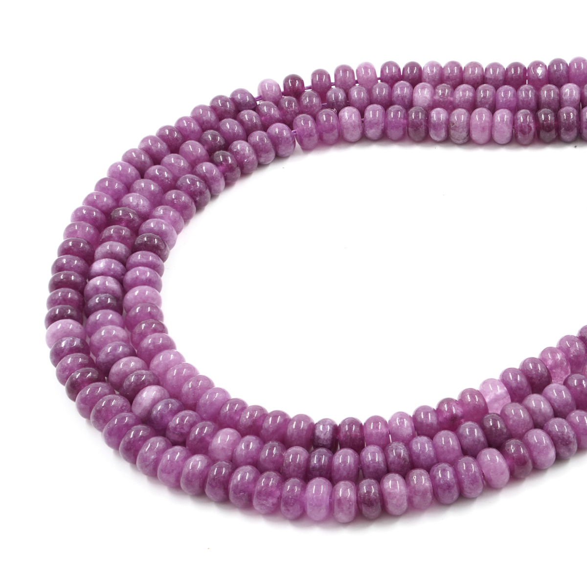 Red Ruby dyed jade strands washer shape size 8x5mm