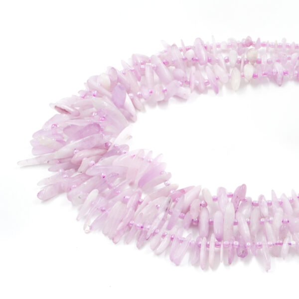 Kunzite strands gradation chips shape