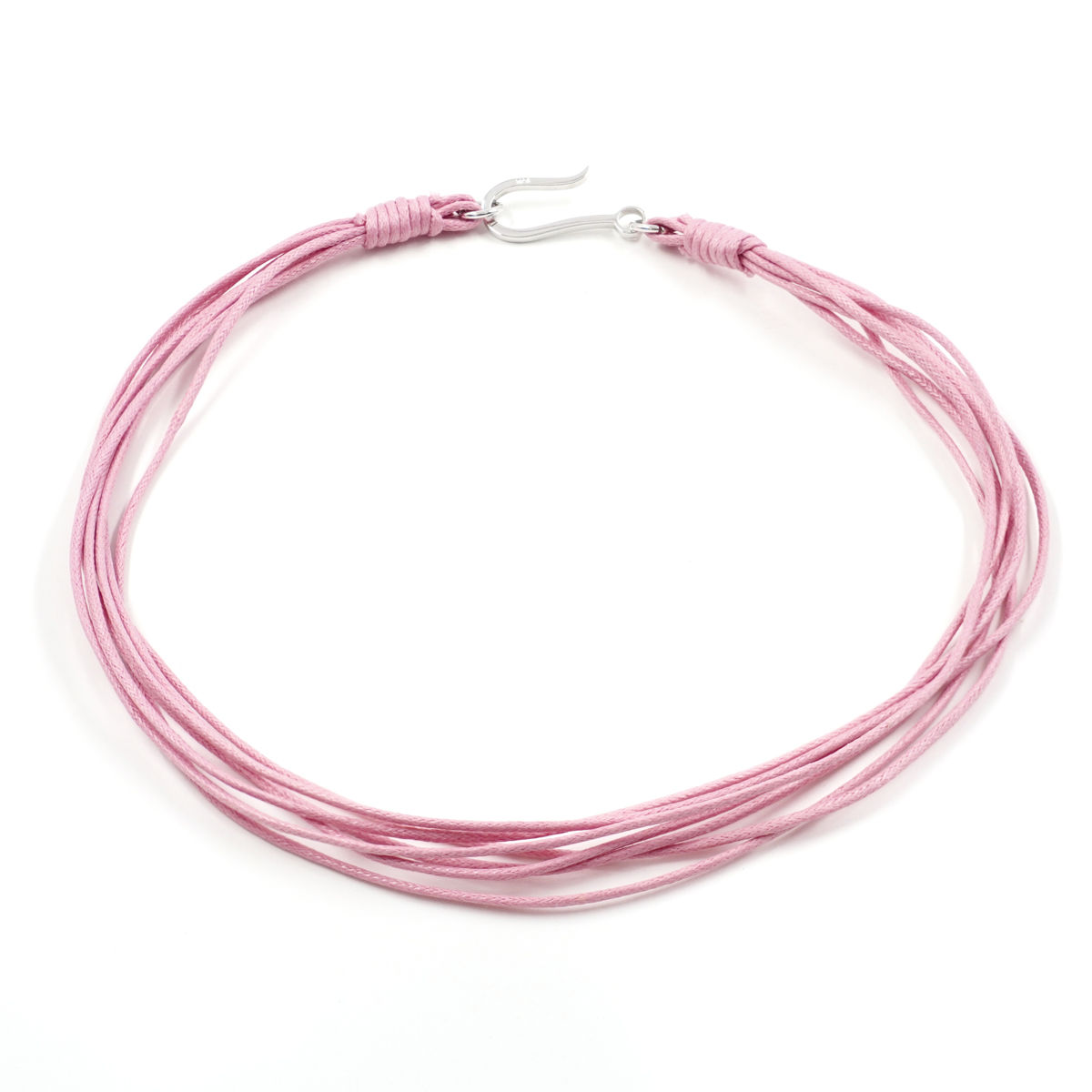 Laccio in cuoio a 7 fili spessore 1,50mm, chiusura in argento – Vari Colori - immagine 6