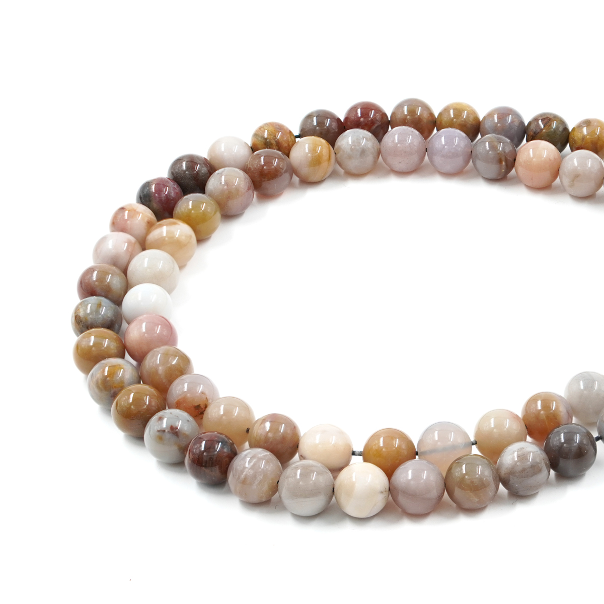 Wood Jasper strands round shape size 9-10mm - Image 2