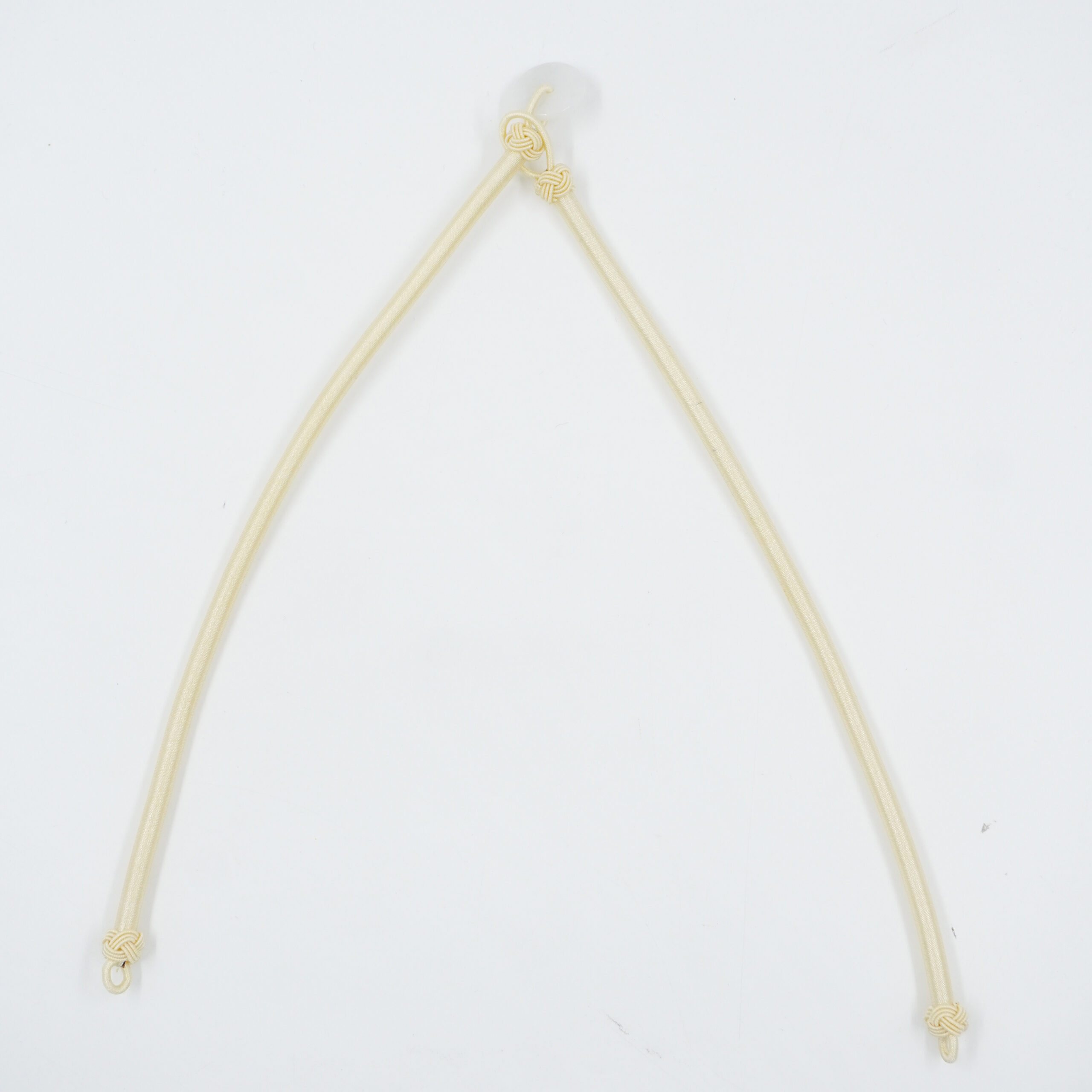 Laccio in cotone a due elementi spessore 5mm chiusura in giada – Vari Colori - immagine 3