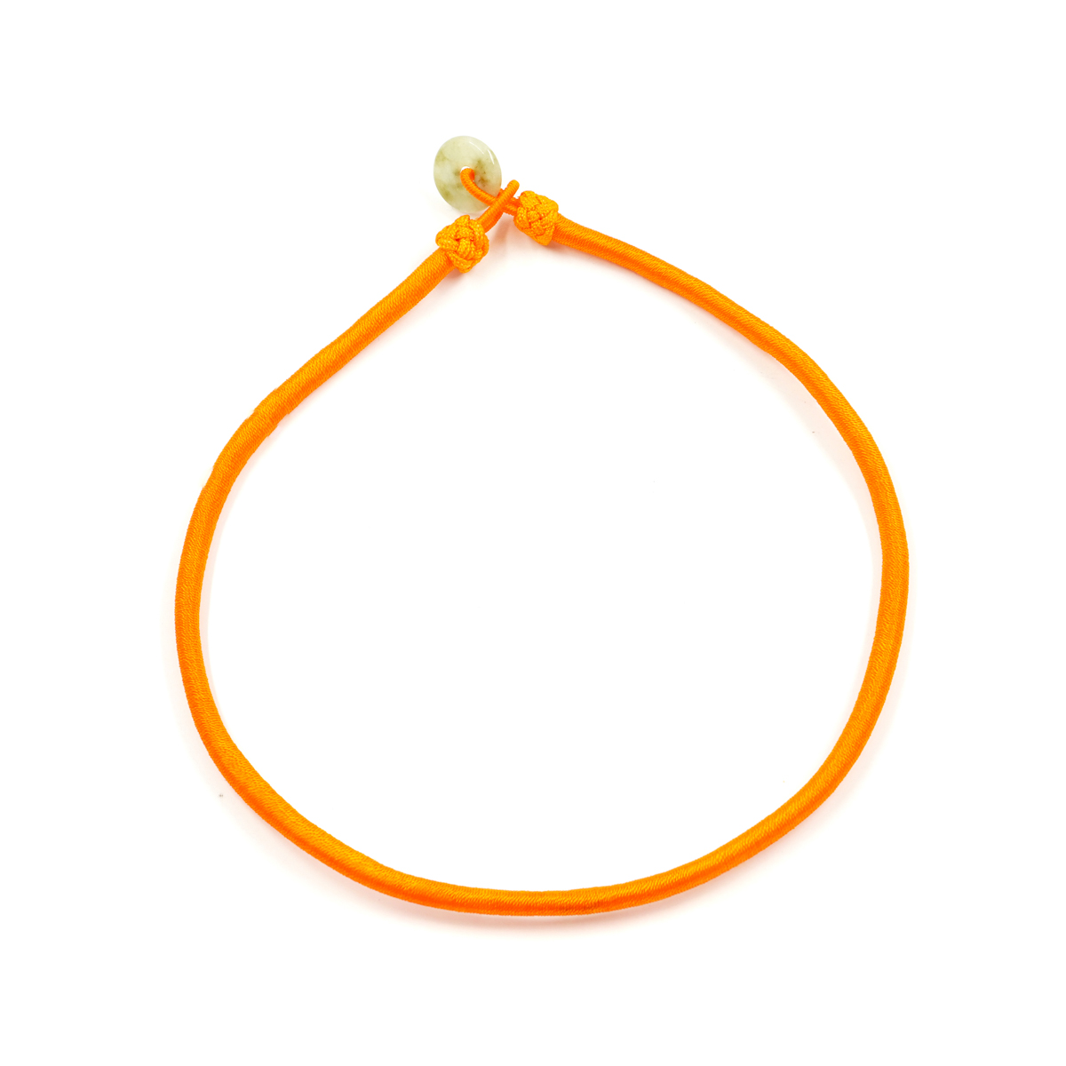 Laccio in cotone a 1 filo spessore 5mm chiusura in giada – Vari Colori - immagine 2