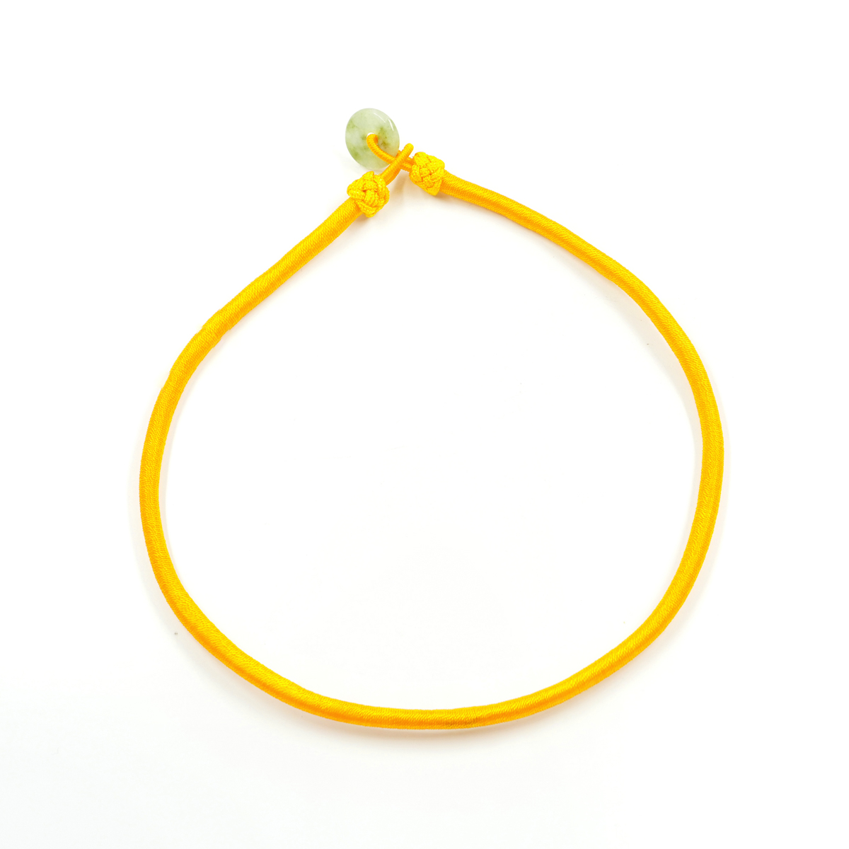 Laccio in cotone a 1 filo spessore 5mm chiusura in giada – Vari Colori - immagine 3