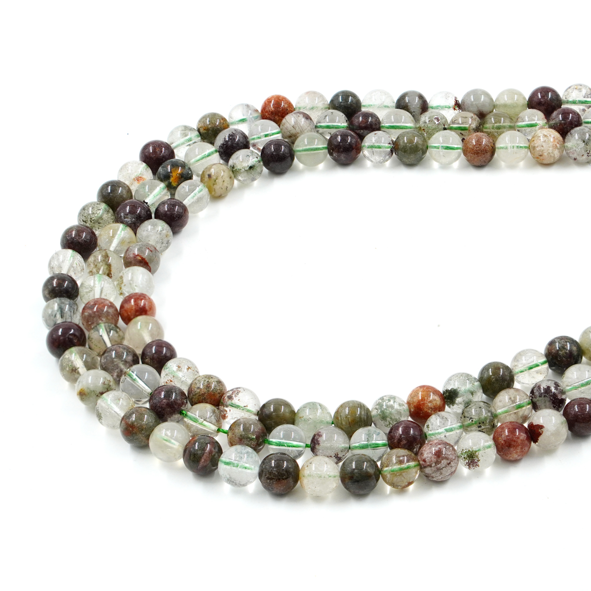 Quartz Phantom strands round shape size 4mm to 12mm