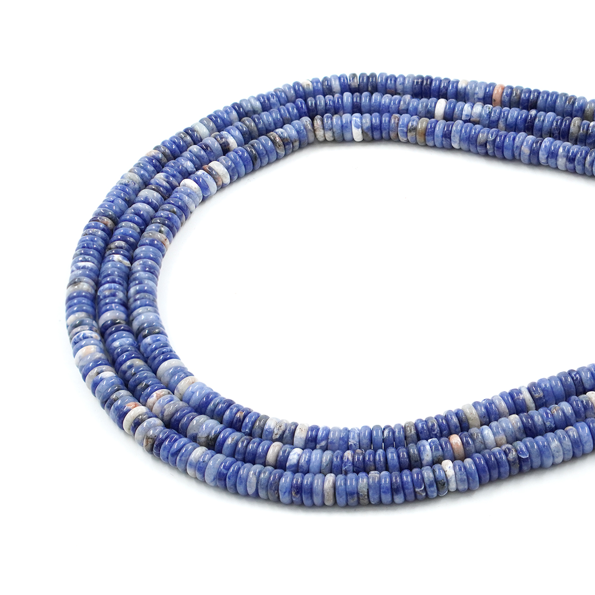 Sodalite strands washer shape size 6x2mm