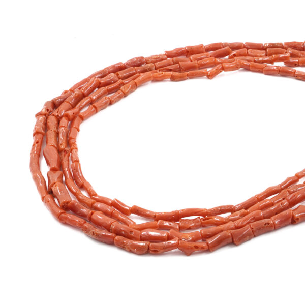 Mediterranean coral strands cylinder shape -  Second Quality