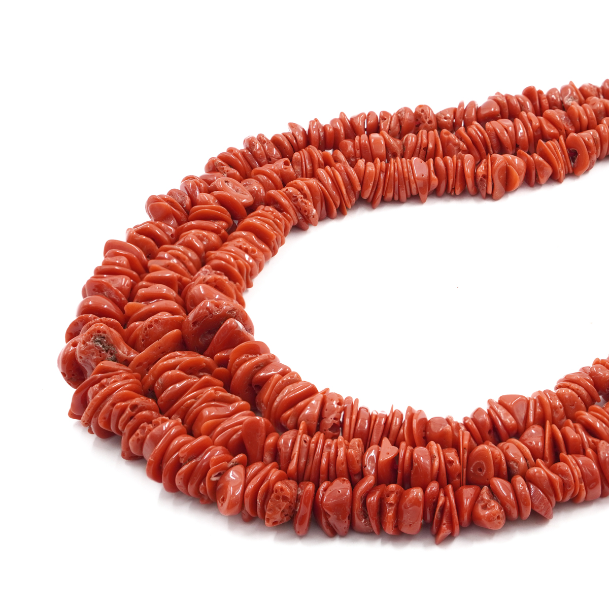 Mediterranean coral strands chips shape - First Quality