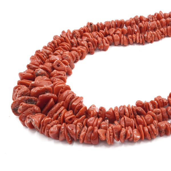 Mediterranean coral strands chips shape  - Second Quality