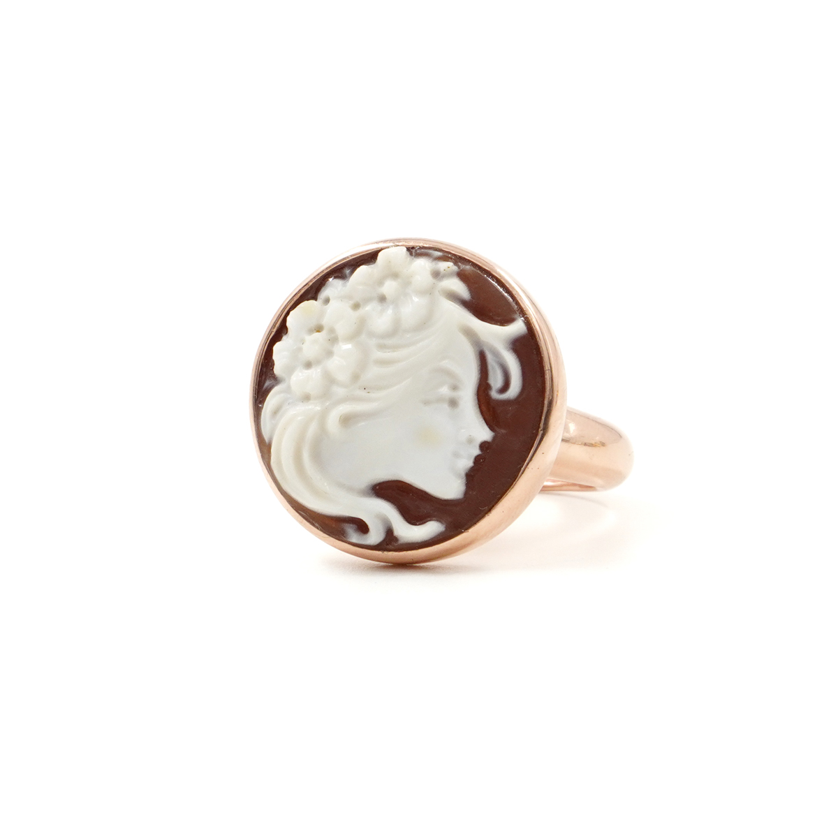 Anelli in argento con Cammeo inciso 20mm, vari soggetti – Rosè - immagine 4