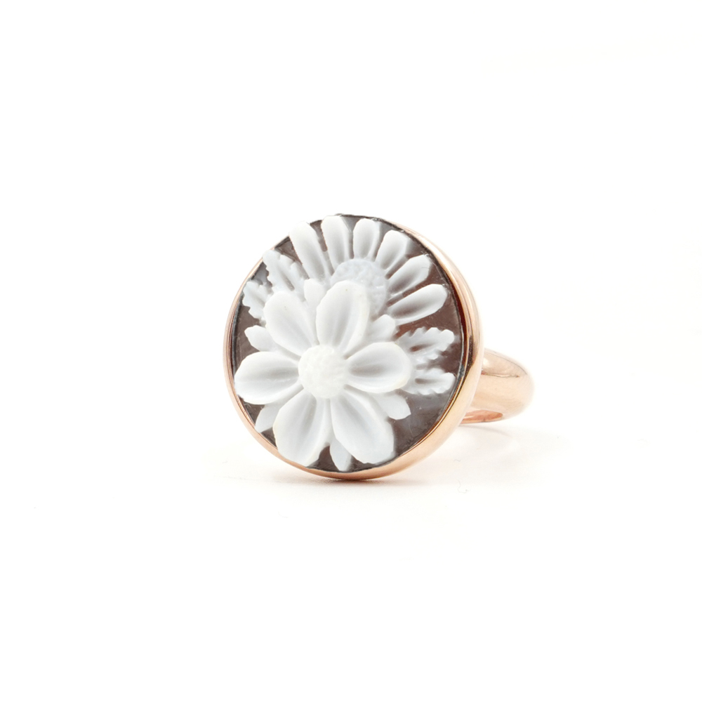 Anelli in argento con Cammeo inciso 20mm, vari soggetti – Rosè - immagine 7