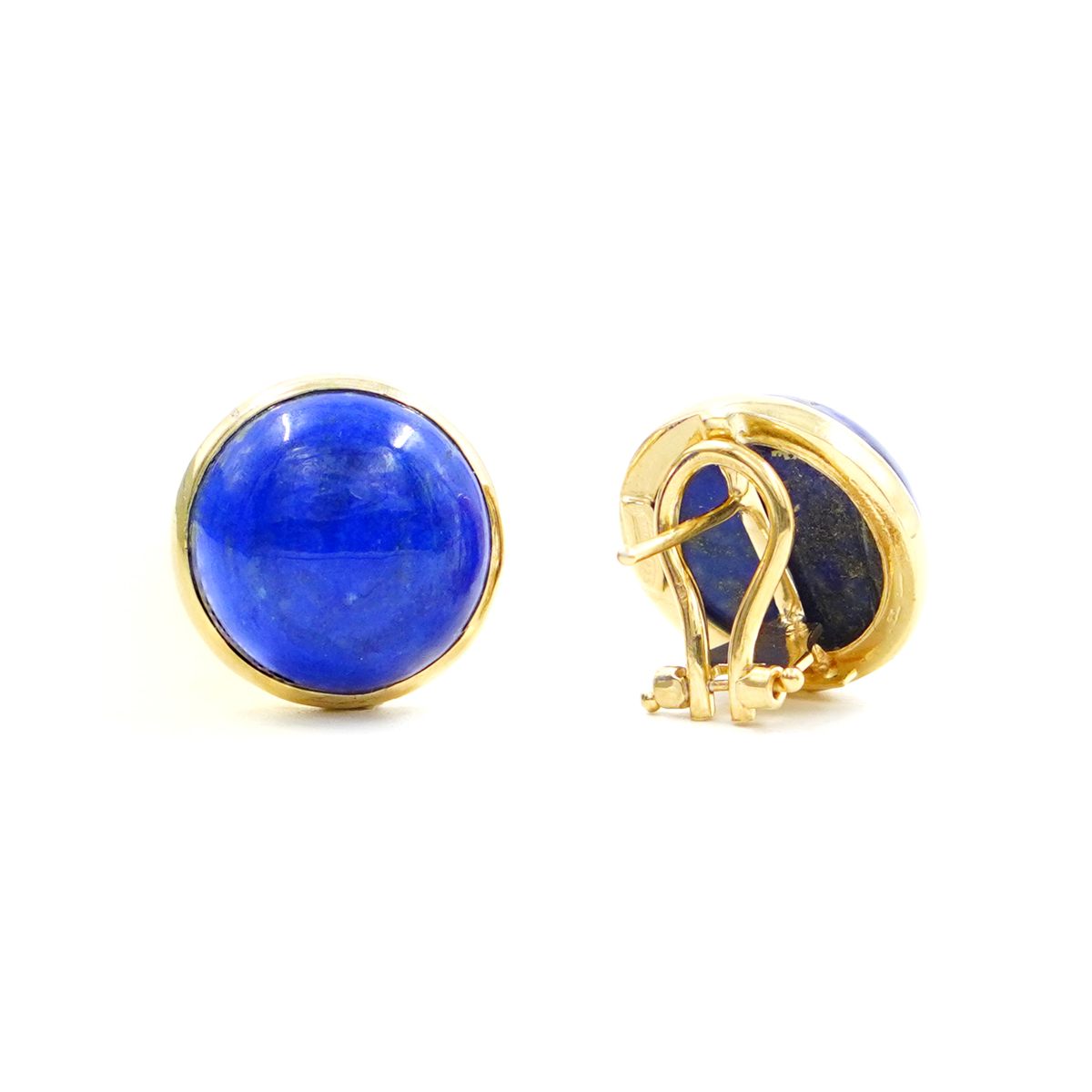 Orecchini in argento con lapis – Dorato