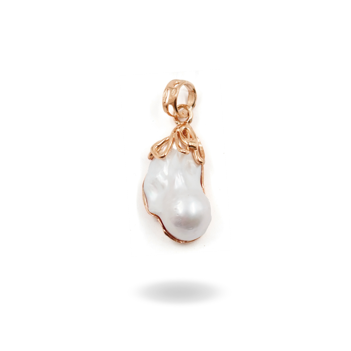 Pendente Argento con Perla – Rosè