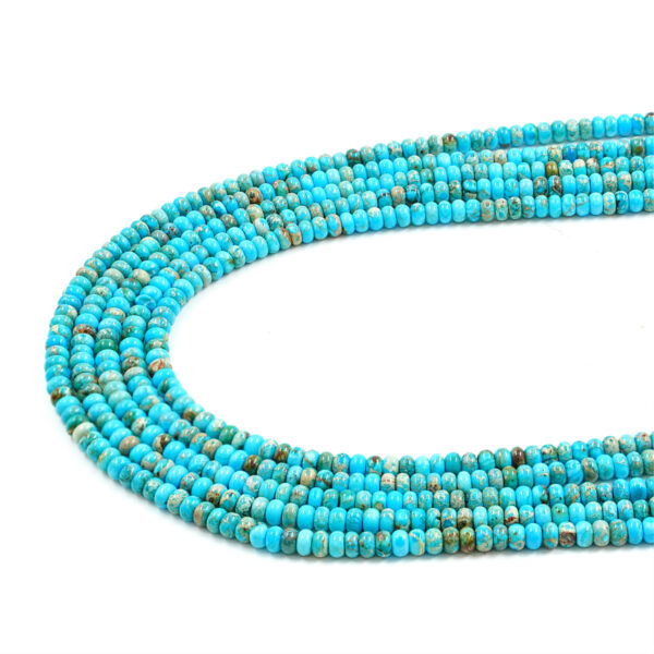 Blue Imperial Jasper strands washer shape size 4x2mm