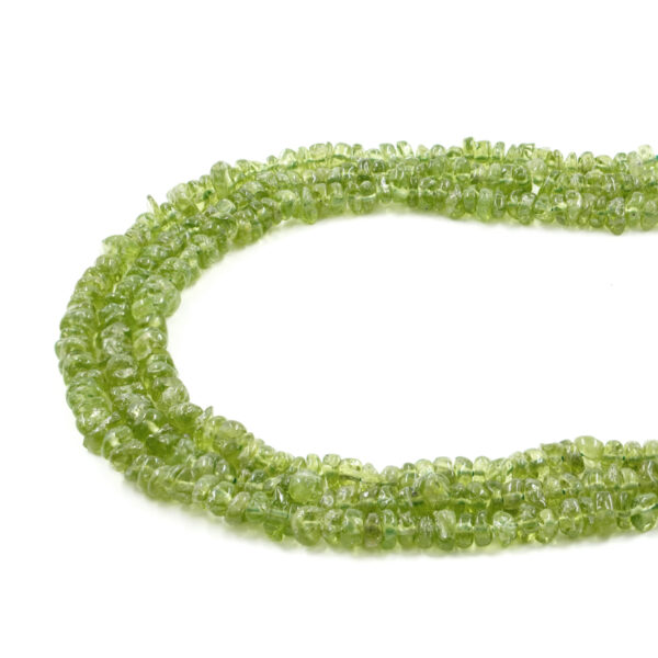 Peridot strands chips shape size ~6-7mm