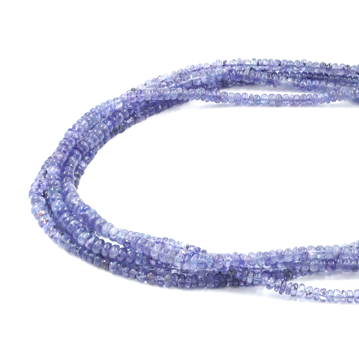 Tanzanite strands irregular washer shape size 4x3mm