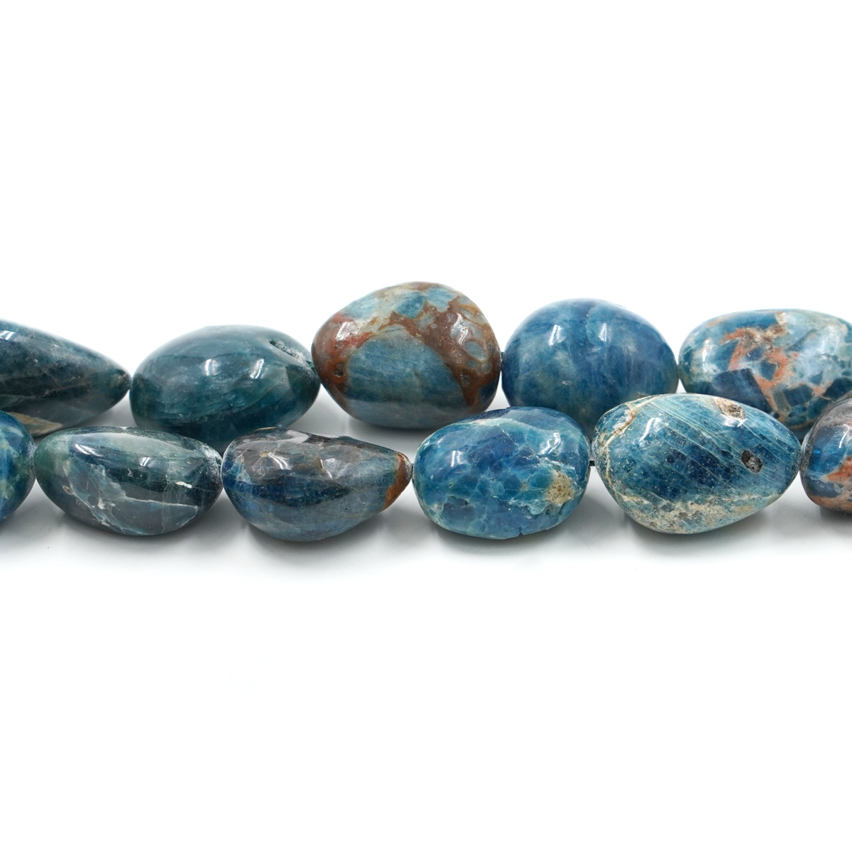 Apatite strands tumbles 20x23mm to 30x23mm - Image 2