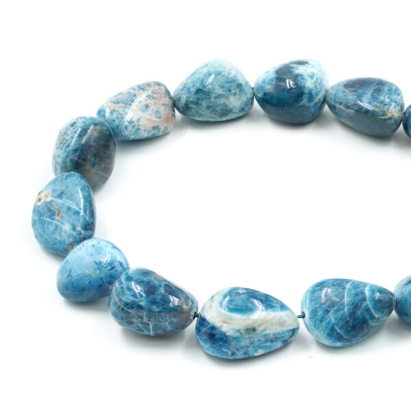 Apatite strands tumbles 24x18mm