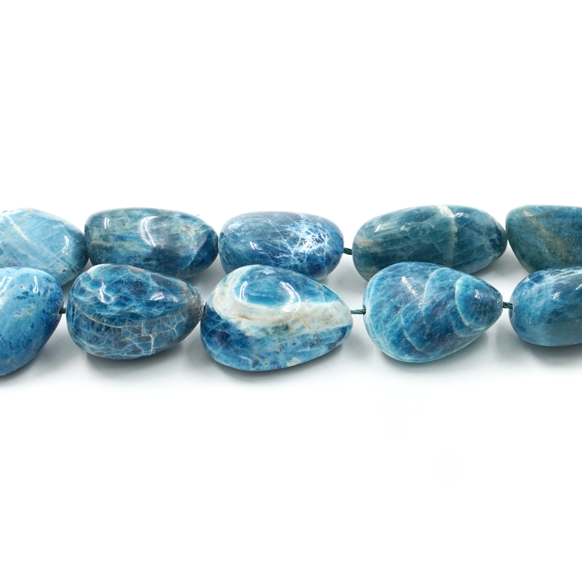 Apatite fili sassi 24x18mm - immagine 2