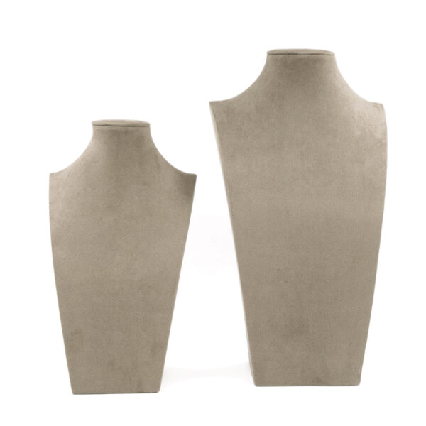 Collo Espositore per Collane Busto Altezza 31cm e 40cm – Beige