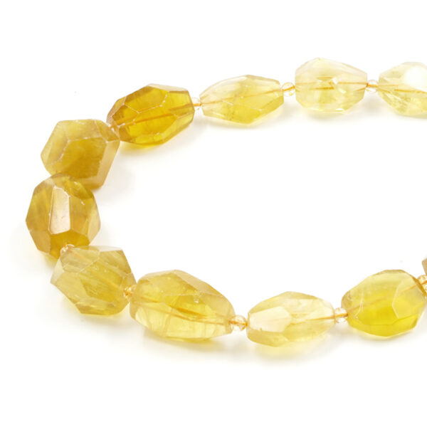 Fluorite Gialla fili sassi sfaccettati a gradazione
